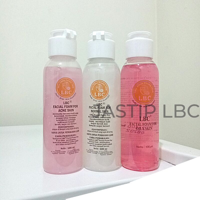 Pembersih wajah! LBC Facial Wash (Acne, Oily, Normal) /Sabun Cuci Muka/LBC