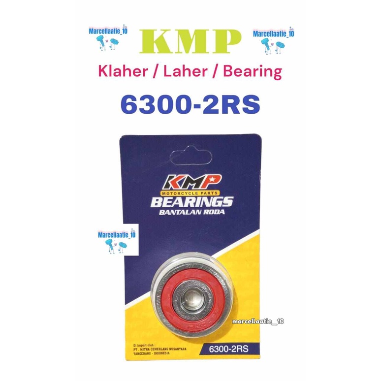 1 pcs KMP LAHER 6300 KLAHER 6300 BEARING 6300-2RS MURAH LAHAR MURAH LAHER DEPAN MOTOR YAMAHA MIO VEG