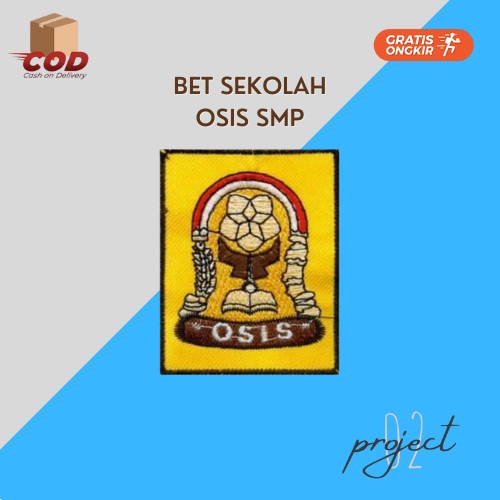 Bet Badge Sekolah Logo Osis Bordir Sablon SD SMP SMA