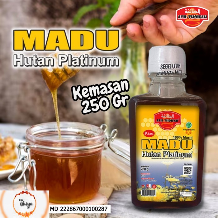 

Madu Hutan Murni PLATINUM Ath-Thoifah Asli Riau Sialang 250 gram