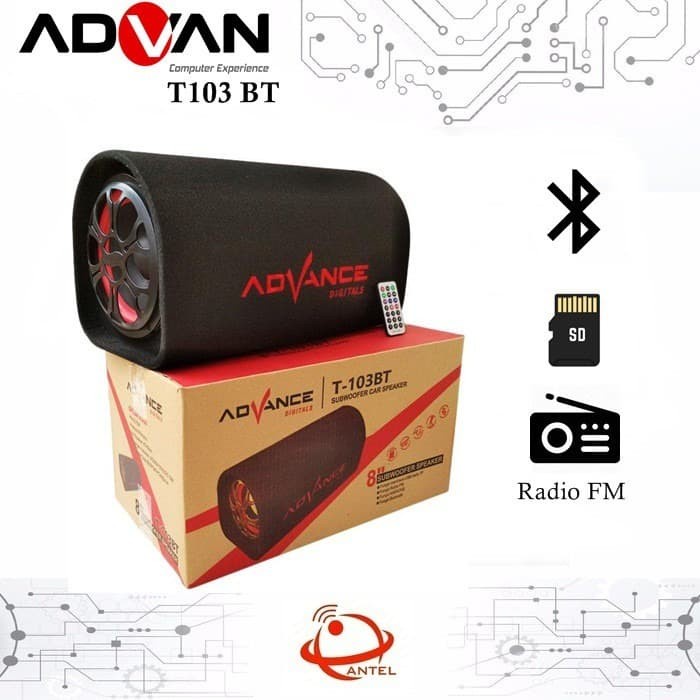 Speaker Aktif Advance Subwoofer 8 inch T-103BT Bluetooth Karaoke