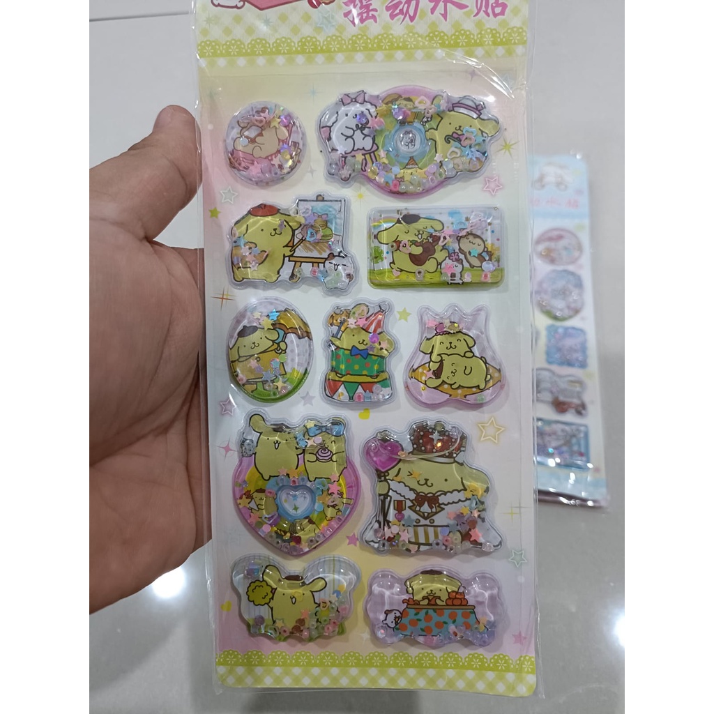 

SGB STICKER 3D WATER GLITTER KARAKTER 1 PAPAN SEKITAR 9 - 12 PCS STIKER LUCU CUTE DAN UNIK