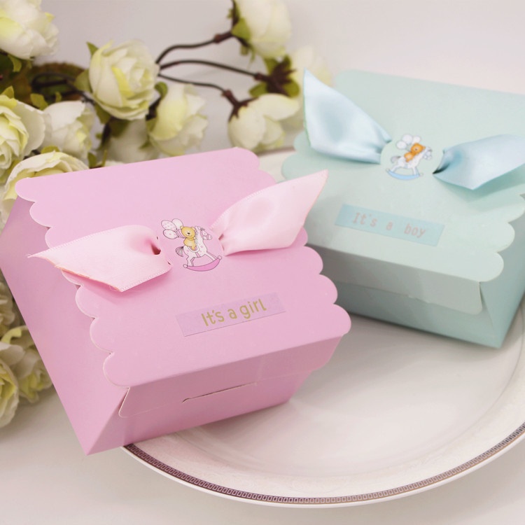 

(HOCANPARTY) KOTAK GIFT KEMASAN PERMEN COKLAT BOX SOUVENIR KADO ULANG TAHUN ANAK MOTIF PITA ANGEL BOY AND GIRL