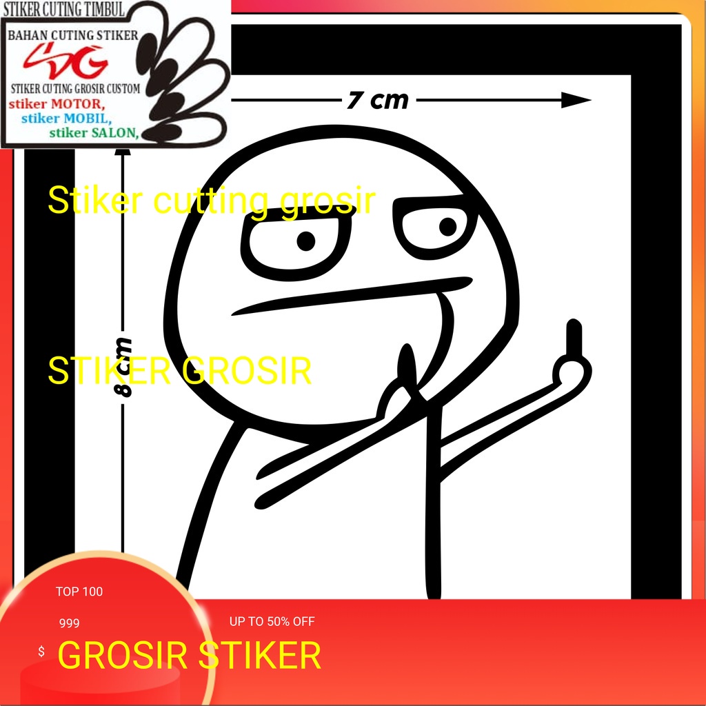 

Stiker cutting Sticker Kartun Fucek