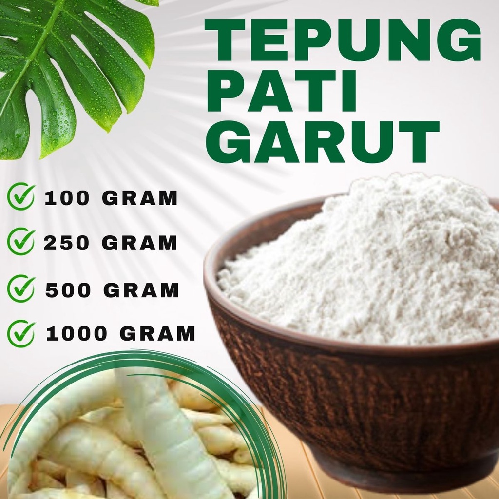 

PROMO TEPUNG PATI GARUT/TEPUNG IRUT ASLI / PATI ASAM LAMBUNG/ANGKRIK /ARROWROOT