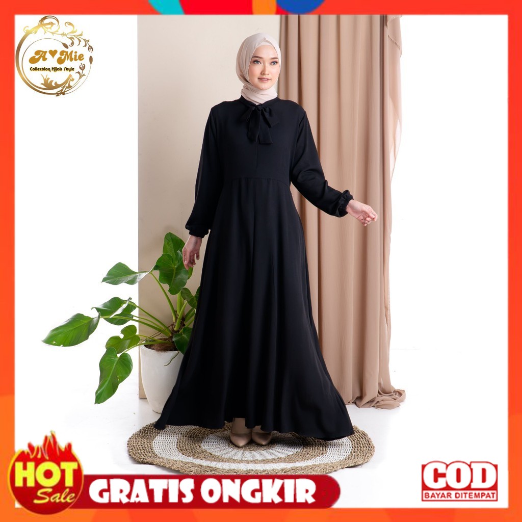 KAIN ADEM HALUS TEBAL / Alisha Dress 2 | Casual Dress | Fashion Muslim Baju Gamis | Gamis Anak Perem