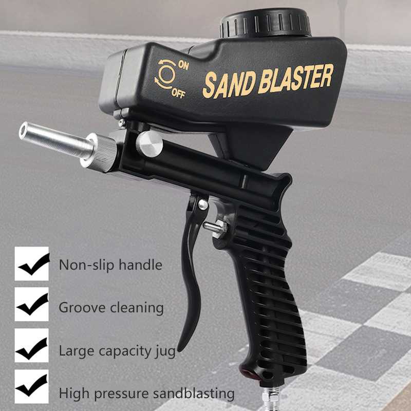 

DIZAINLIFE Sand Blaster Gravity Pneumatic Gun Portable 90 PSI - WM-7345R