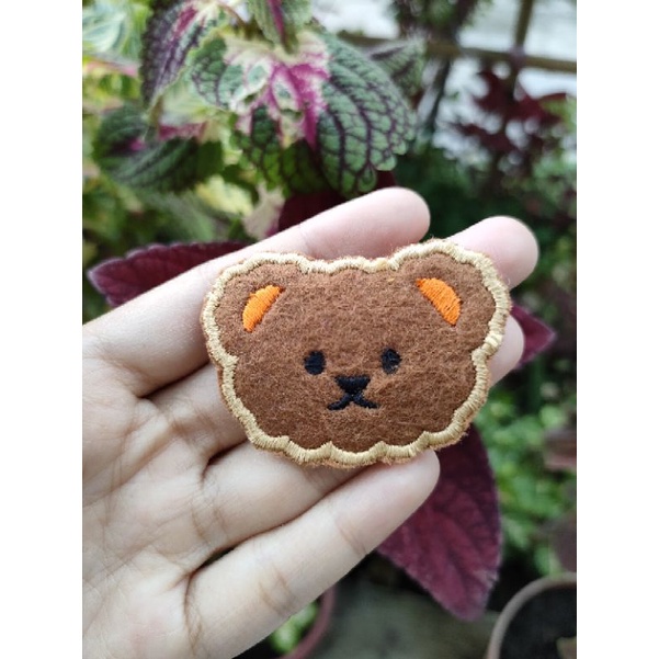 Bordir Bordir Iron Patch Bear Patch Iron Lucu Emblem Bordir Beruang Tambalan Baju Bolong Tembelan Ce