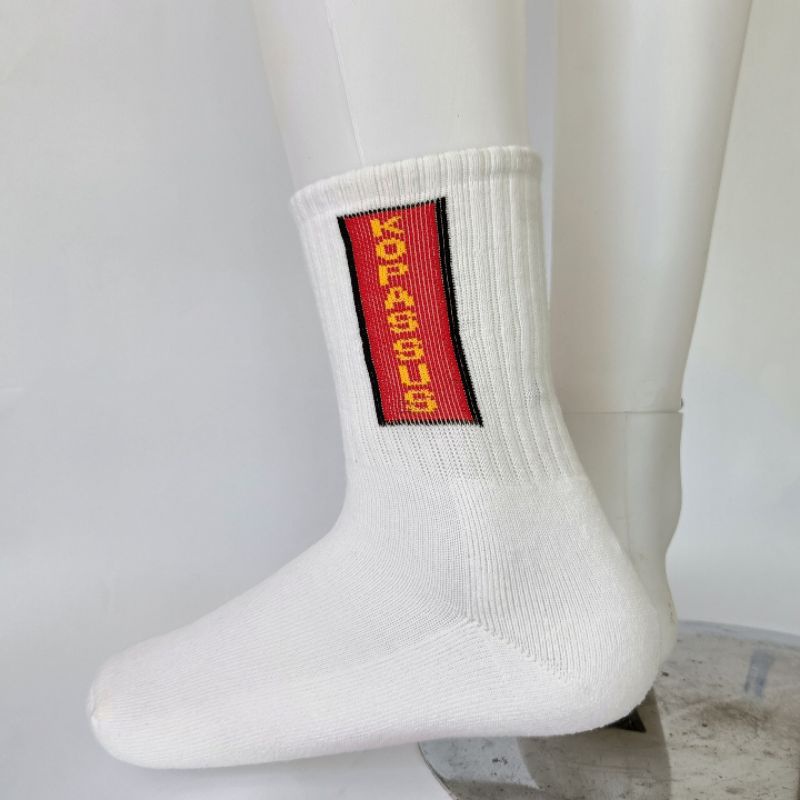 Kaos kaki tentara tni ad au al kopassus s-rib hitam putih polos panjang ori tebal zona target