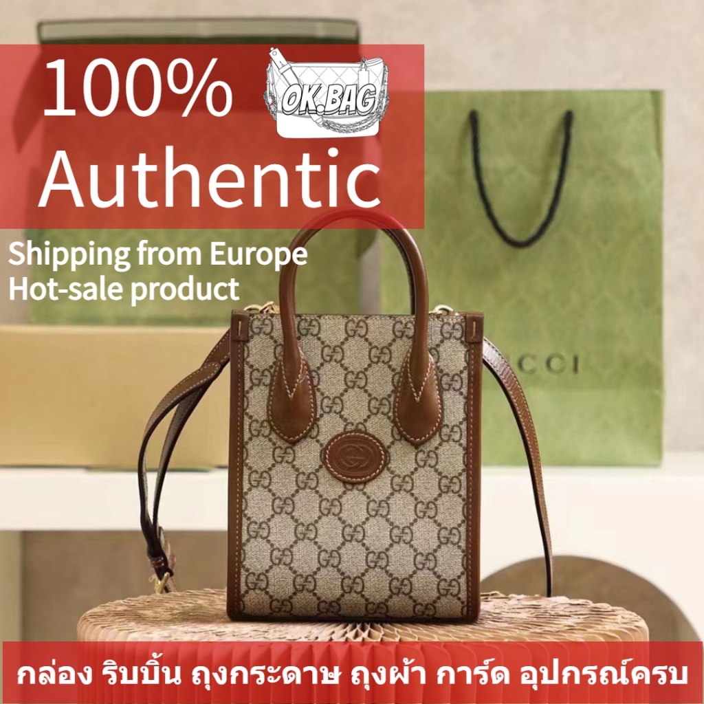 GUCCI Mini Tote Bag With Interlocking G Shoulder Bag