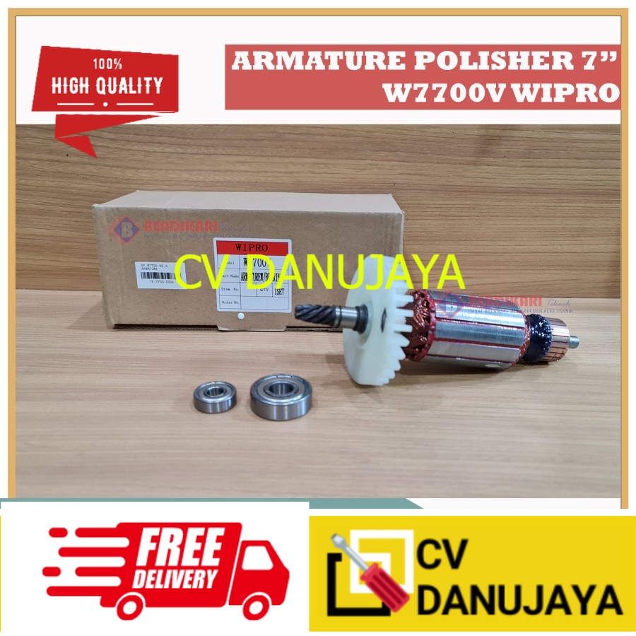 Armature / Angker Disc Polisher Mesin Poles Mobil Wipro W7700V W 7700