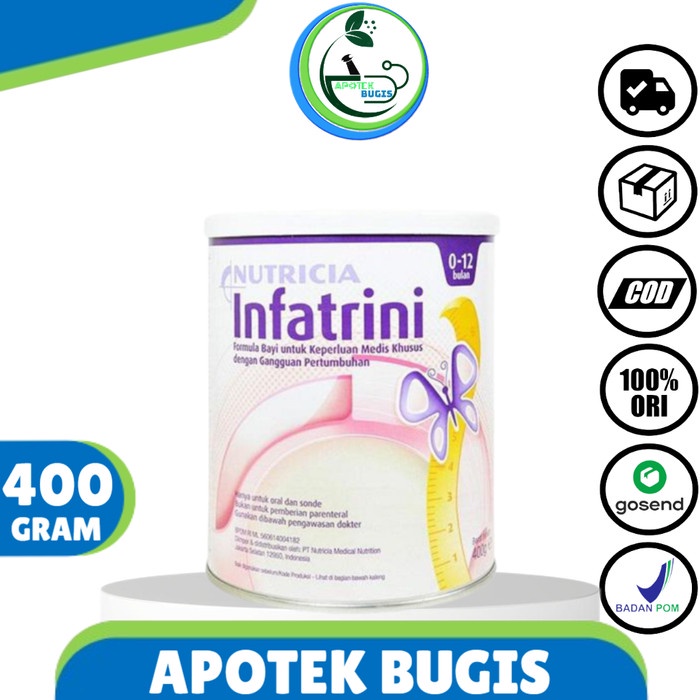 

Alder Infatrini Powder kaleng 400gram 400g susu bubuk penambah berat badan