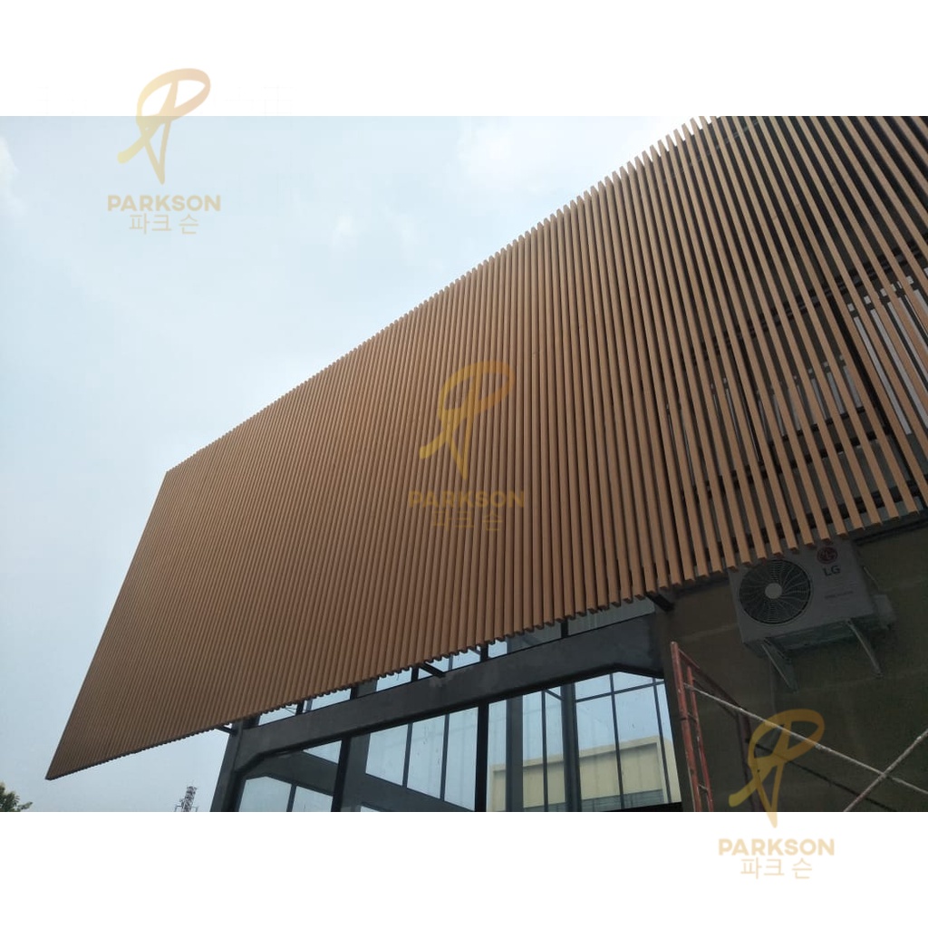 WPC Hollow tube balok partisi indoor outdoor / fasad outdoor per batang 3m x 5cm x 5cm anti air raya