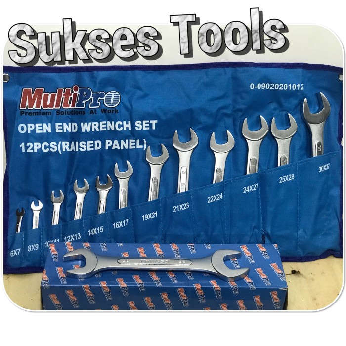 Kunci Pas Set Multipro 6-32 / 12 pcs Open Wrench Set