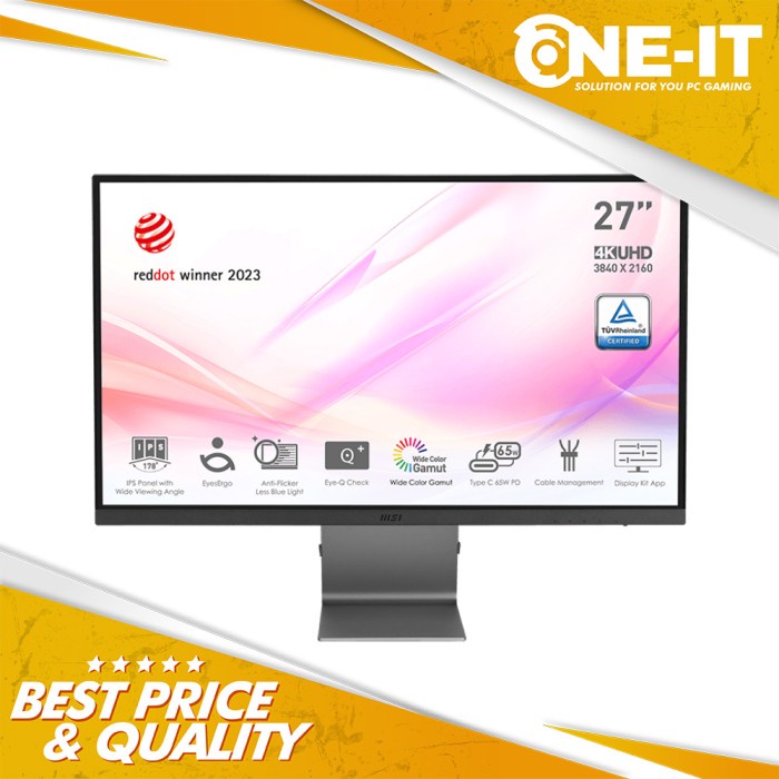 Monitor MSI Modern MD271UL 27" 4K UHD 2160p 60Hz 4ms IPS Anti-glare