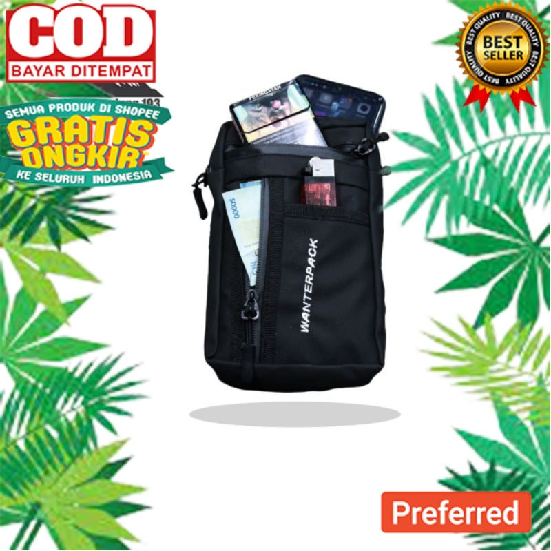 VIRAL Tas Slempang HP Waterproof Anti Air / Tas Slempang HP 7 inch / Tas Wallet / Dompet Hp / Tas se