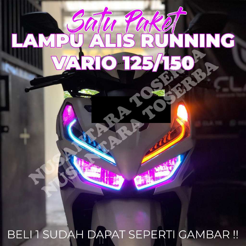 LAMPU ALIS RUNNING MODE SEIN GRATIS DEVIL EYE UNTUK SEMUA VARIO LAMPU VARIASI VARIO