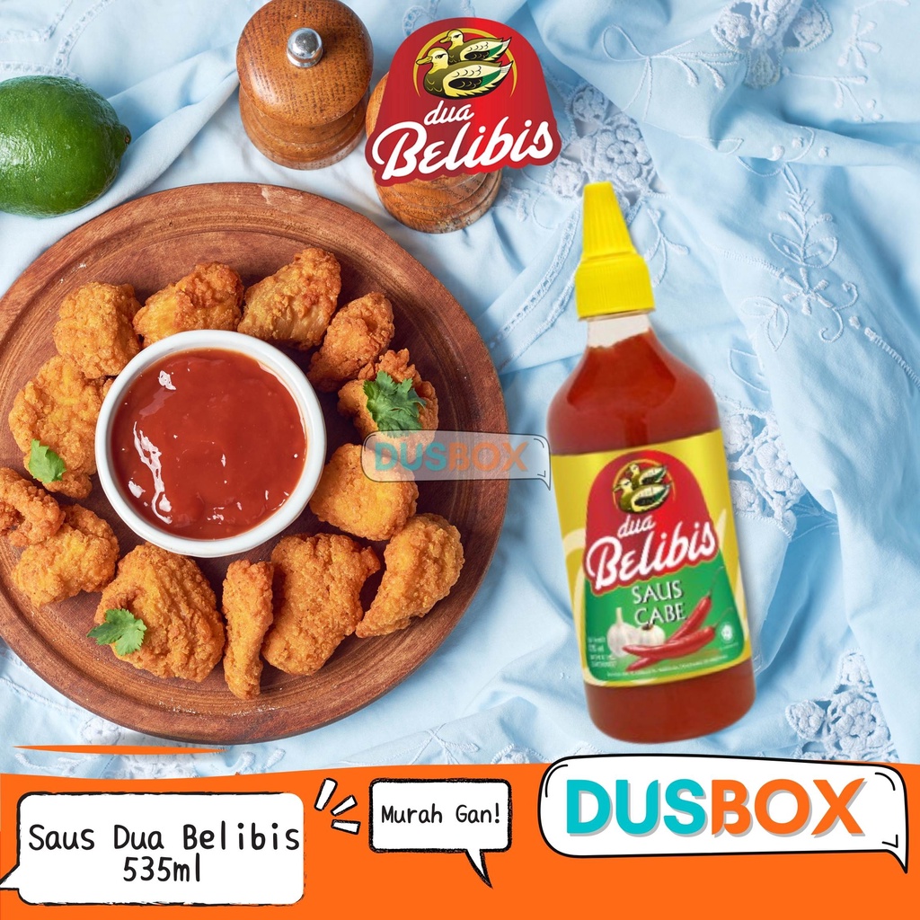 

Saus Cabai Dua Belibis / Saus Botol Saus Cabai 535ml / Saus Dua Belibis Saus Cabai / Saus Kemasan Botol
