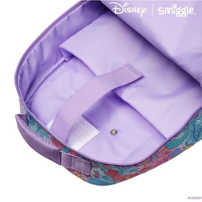 Smiggle Backpack Trolley Disney Princess Ariel Mermaid Tas Troli ORI
