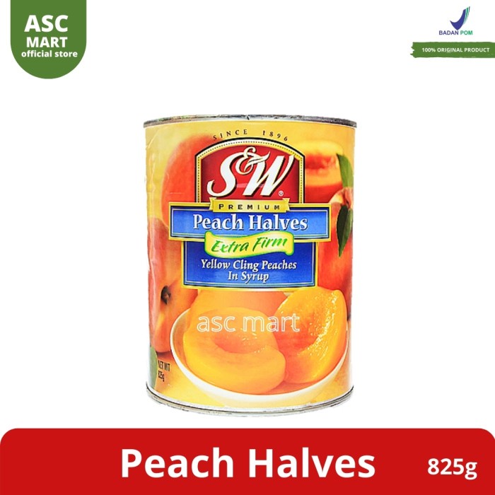 

S&W SW Peach Halves Buah Persik Kaleng