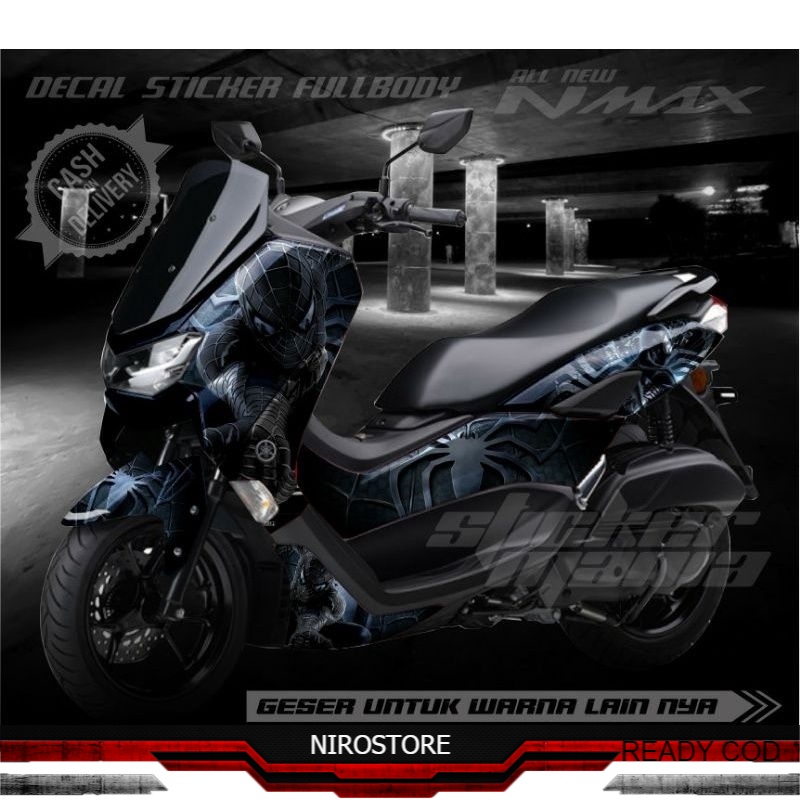 striping nmax new 155 full body decal nmax 2021 2022 stocker nmax new 155 motif spiderman