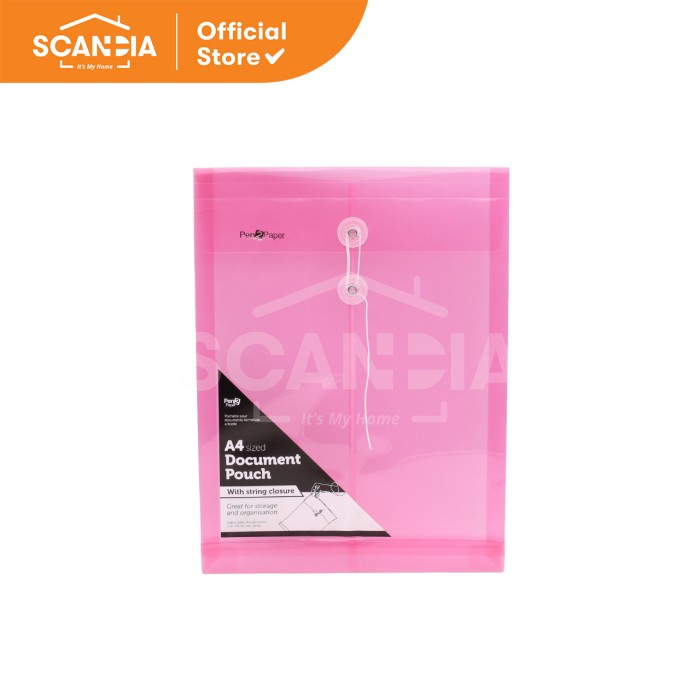 

SCANDIA Map Dokumen Document Pouch A4 Pink (SF0027)