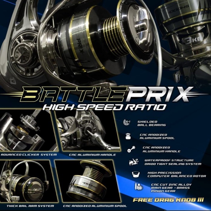 REEL DAIDO BATTLE PRIX HIGH SPEED RATIO - 1000