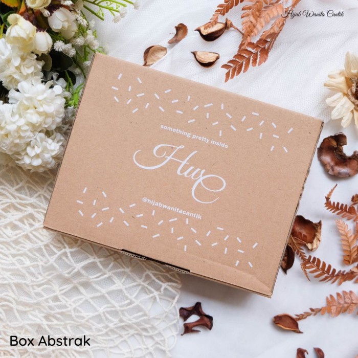 

[[ JS - BEST SELLER ]] Packing Box Exclusive Kotak Kado untuk Hijab dan Dress - Rustic Abstrak