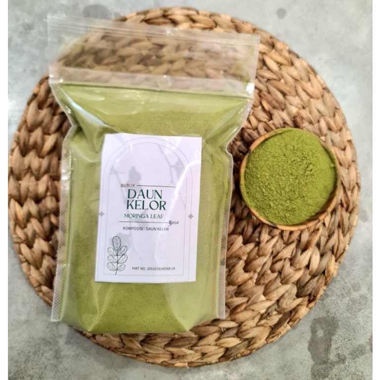 

Healthyver bubuk daun kelor murni 500gr moringa oleifera tinggi antioksidan