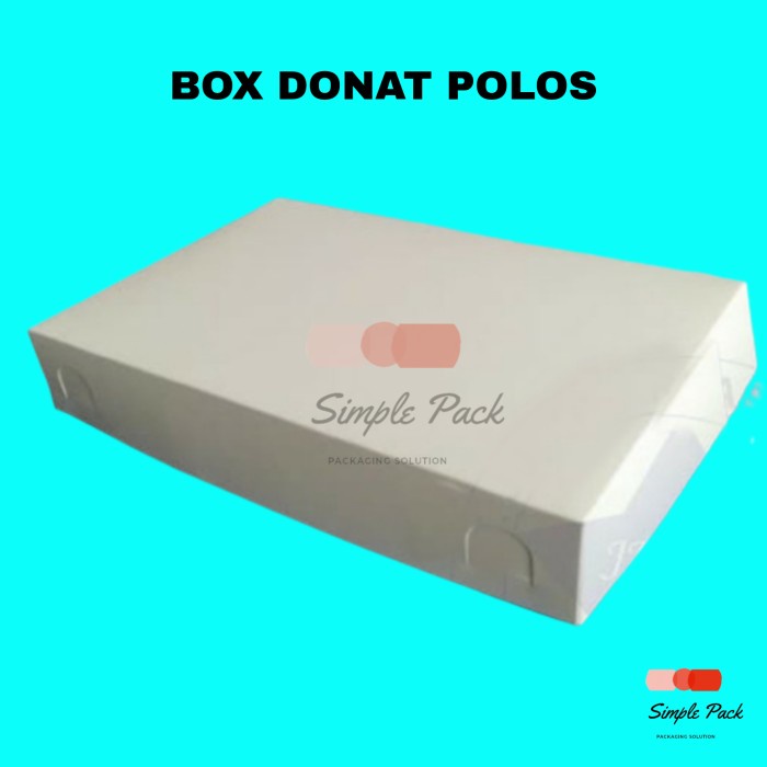 

Box Donat Polos - Dus Donat - Kemasan Donut Siap Pakai Simple pack