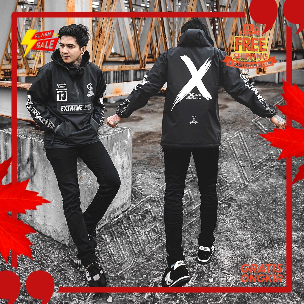 OUTFIT JKT48 TERBARU NEW ERA //Jaket Cagoule Racing Pria Windbreaker Original Distro | Jacket Outdoo