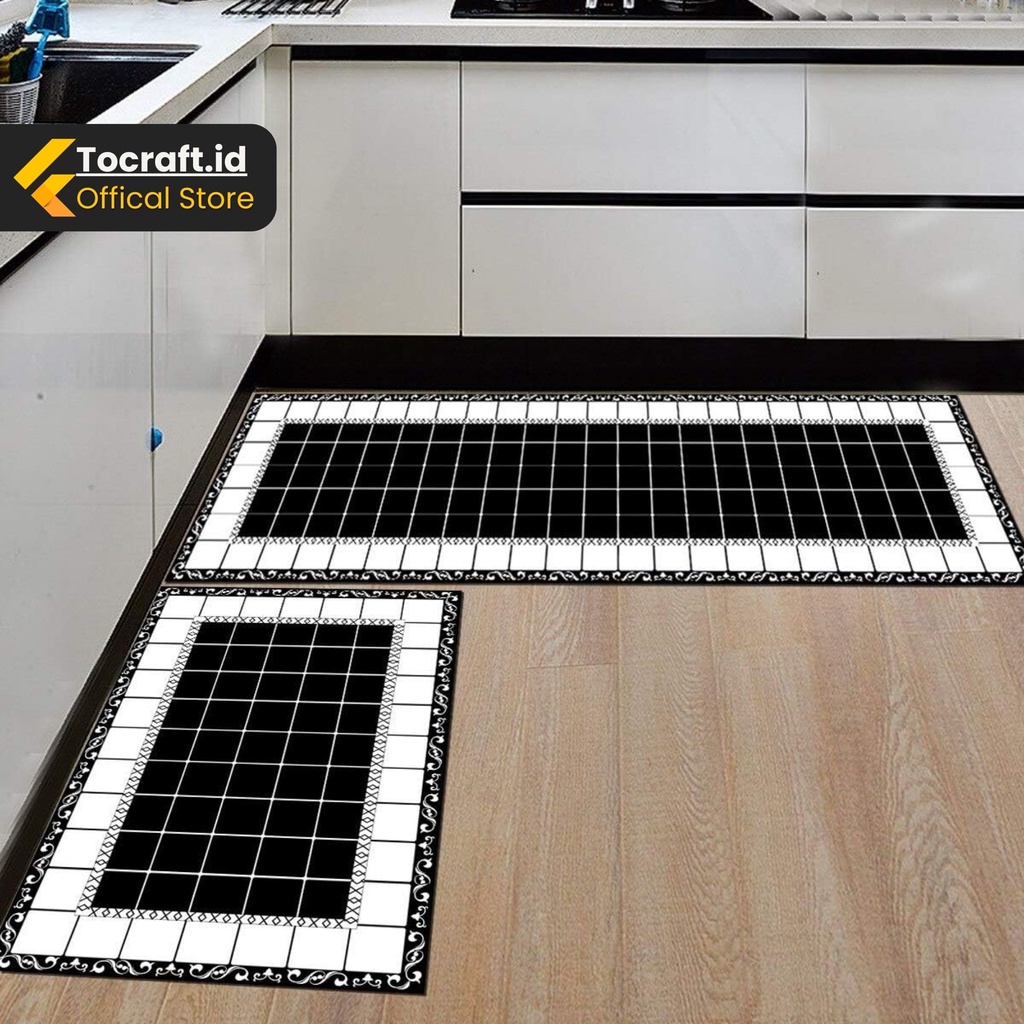 TCID Keset Dapur Set Anti slip Serap Air Keset Teras Ruang Tamu Kamar Tidur