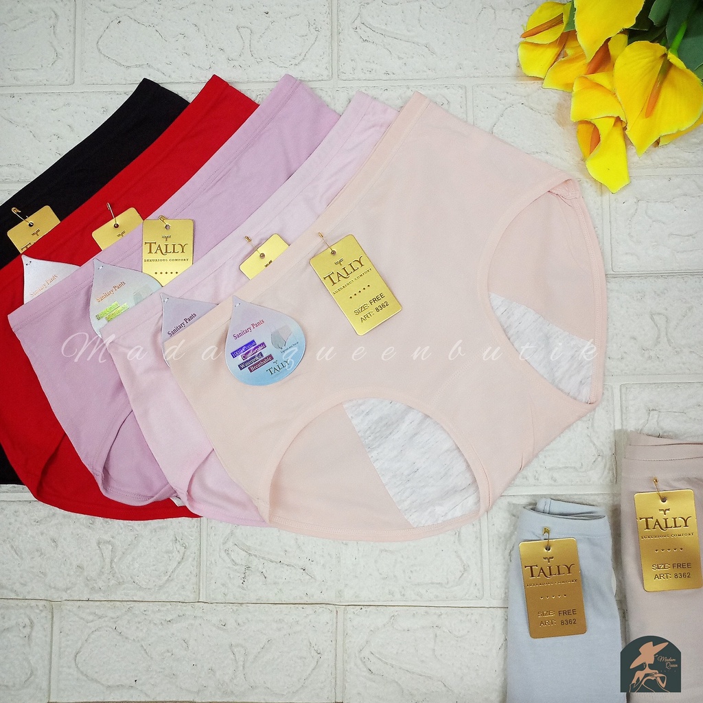 TALLY CD CELANA DALAM HAID MENSTRUASI 8362 | FIT XL | BAHAN KATUN LEMBUT |