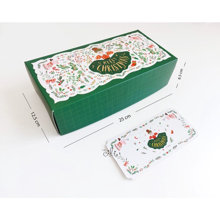 

(MISTLETOE BOX) box bogul / 2 toples 250gr natal / merry christmas