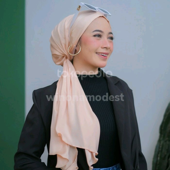 Lowkey Lux Series Turban - Turban Dewasa By Winonamodest -Turban Mewah - Light Sage