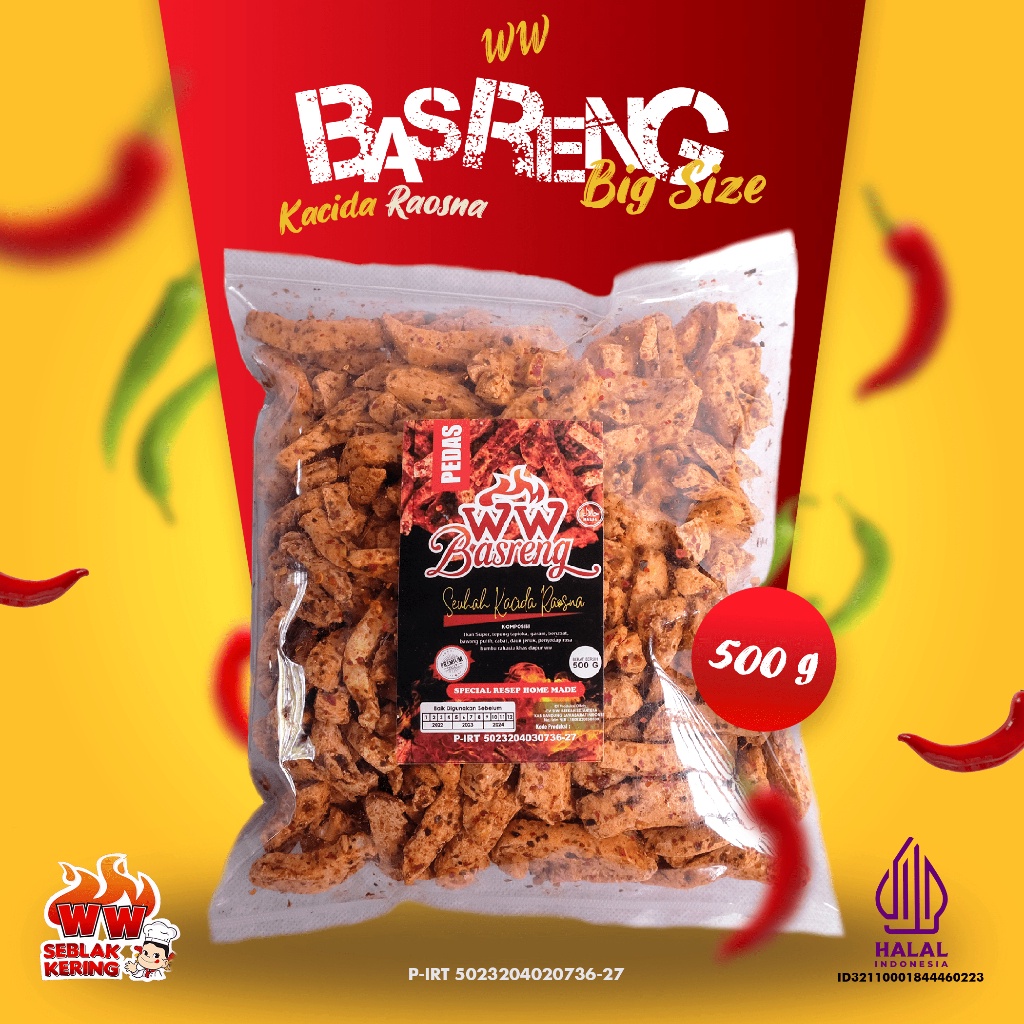 

500gr - Basreng Ww Bandung Daun Jeruk
