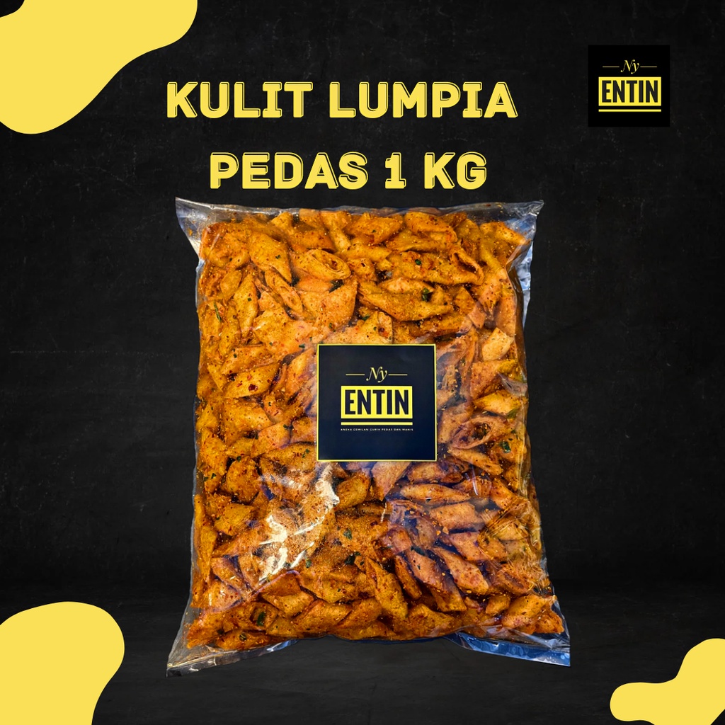 

KERIPIK KULIT LUMPIA PEDAS GURIH 1 KG NY ENTIN