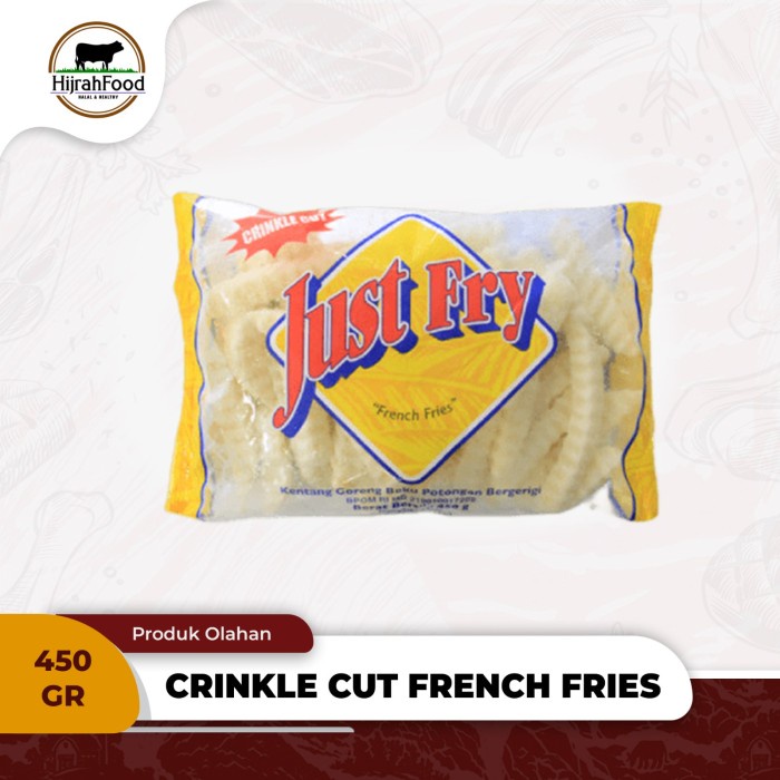 

JUST FRY Crinkle Cut French Fries / Kentang Goreng Bergelombang