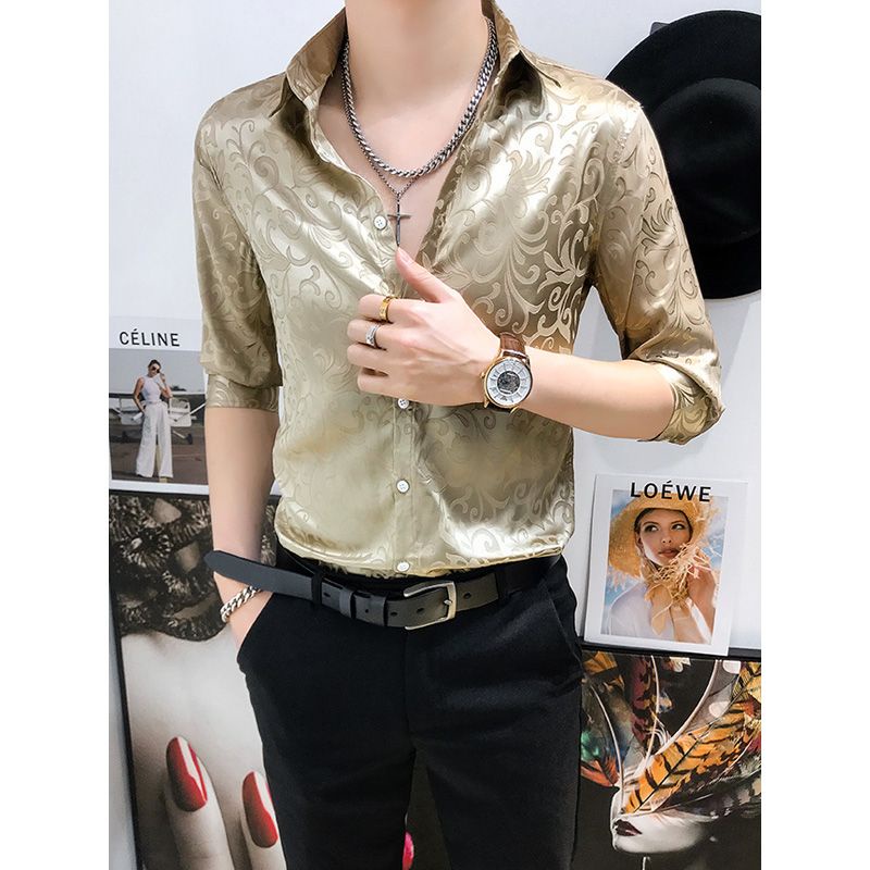 High end floral shirt for men