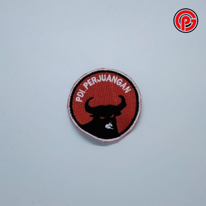 Best Seller Logo Bordir PDIP / Logo PDIP / Bordir Logo PDIP / Bordir PDIP / Bordir Logo Partai Demok
