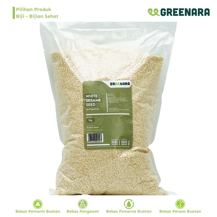 

[KUALITAS PREMIUM] Wijen Putih 1 Kg / White Sesame Seed Termurah