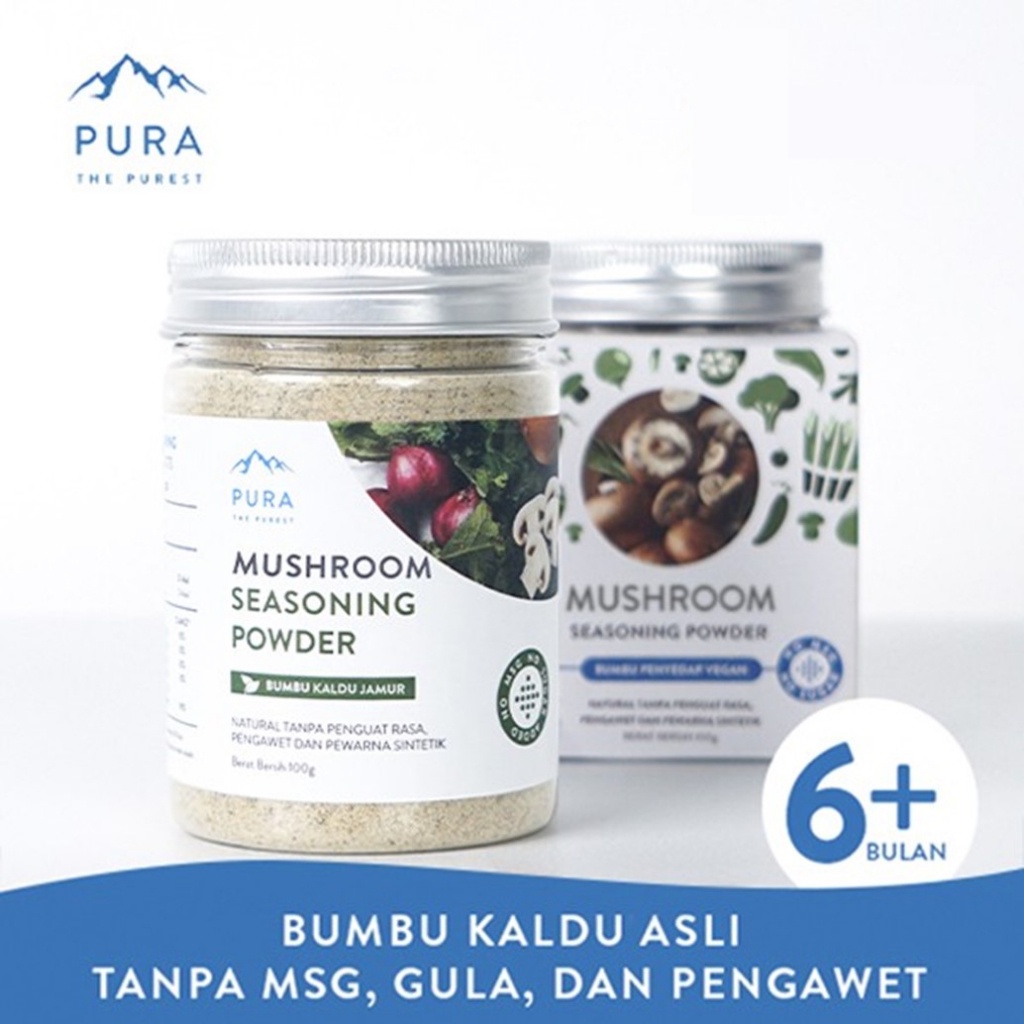 

Pura Seasoning Kaldu Jamur Asli Kaldu Mpasi Non Msg Tanpa Gula