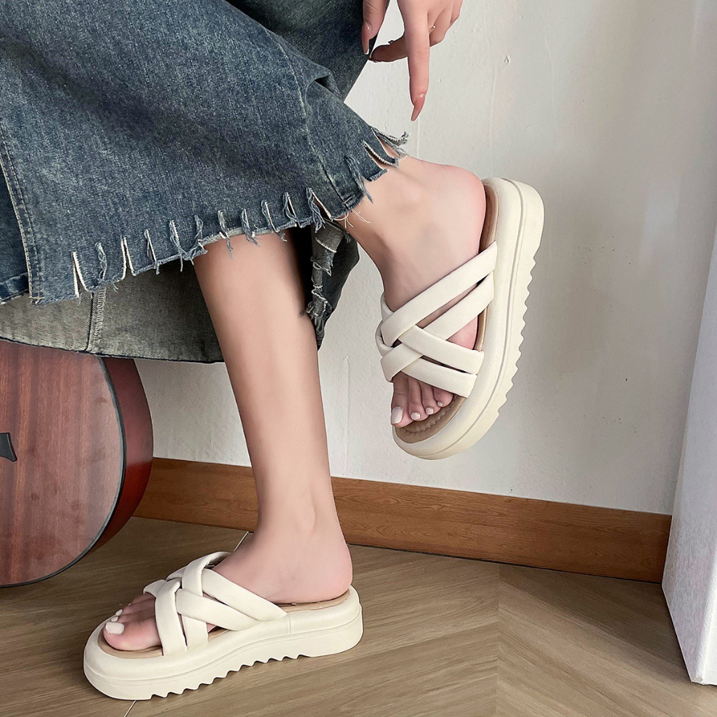 Louis&Victoria Sepatu Sendal Wanita Dewasa Cantik Sepatu Sandal Cewek Model Premium Kekinian