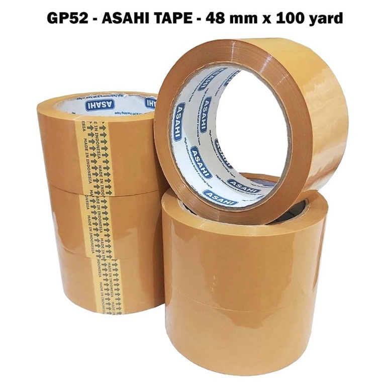 

Isolasi Lakban Coklat Asahi 48mm x 100yard Super Kuat Selotip Plester Coklat Tape