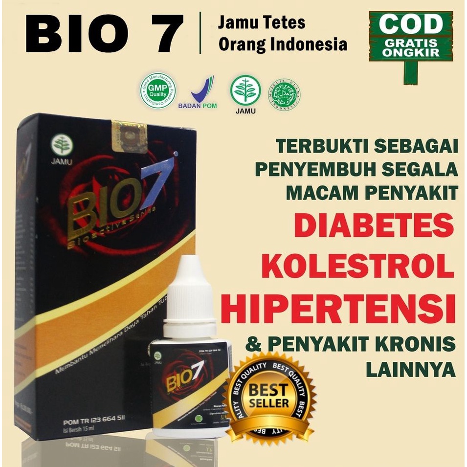 Top Product Bio Seven Original BioSeven Asli Jamu Tetes Bio7 Asli Herbal Obat Diabetes Wasir Asma TB