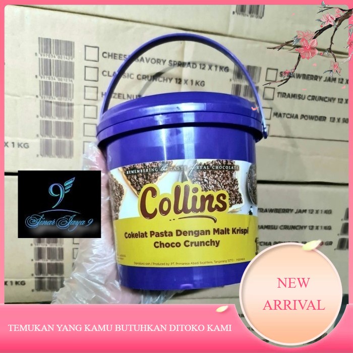 

COLLINS Choco Crunchy 1kg / Selai Roti Coklat Crunchy