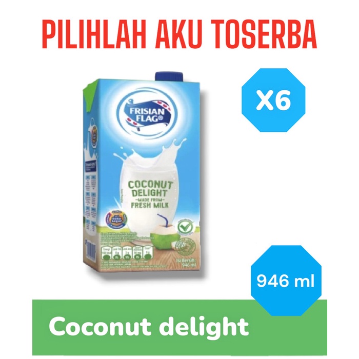 

Susu Frisian Flag COCONUT DELIGHT 1 LITER - ( ISI 6 PCS )