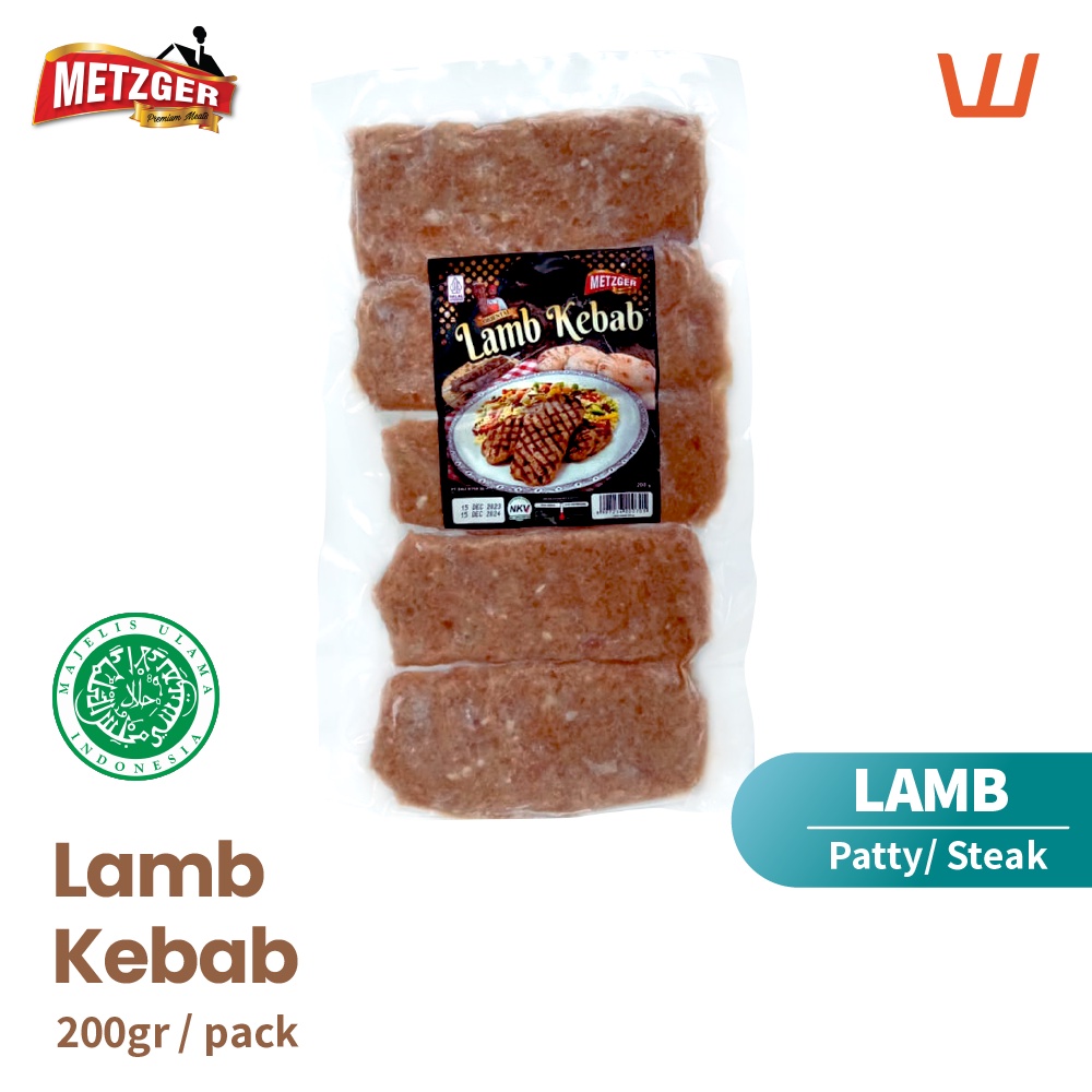 

Lamb Kebab Kambing Halal 200gr Metzger