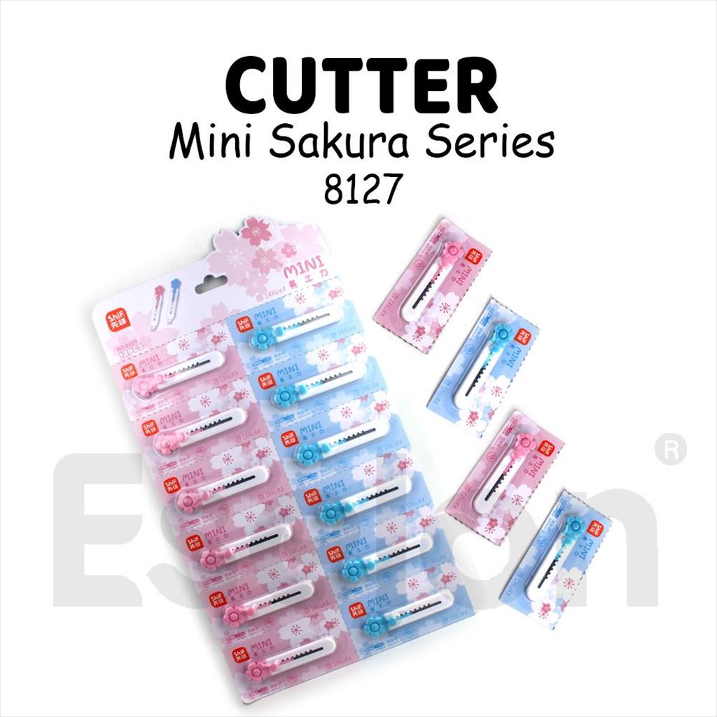 

[ES.JKT]1pcs Pisau cutter Mini Bunga 8127 / Silet Mini Bunga 8127