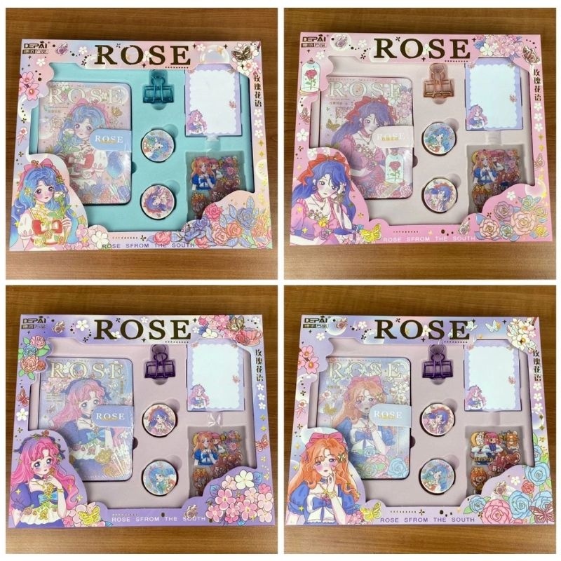 

Buku set rose sfrom the south buku diary set